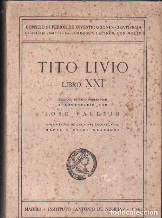 Libros de segunda mano: TITO LIVIO, LIBRO XXI. A-LITCLA-247 - Foto 1