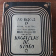 Libros de segunda mano: BAGATELAS DE OTOÑO PÍO BAROJA (1949). Lote 307451673