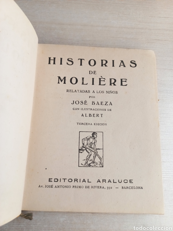 Libros de segunda mano: Historias de Moliere. Colecci&oacute;n Araluce 38, 1942. - Foto 4