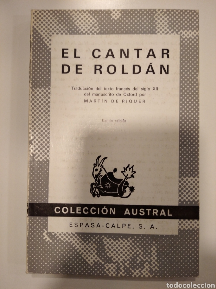 Libros de segunda mano: EL CANTAR DE ROLD&Aacute;N - Foto 1