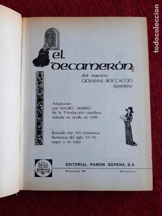 Libros de segunda mano: El Decamer&oacute;n - Boccaccio, Giovanni - Foto 1