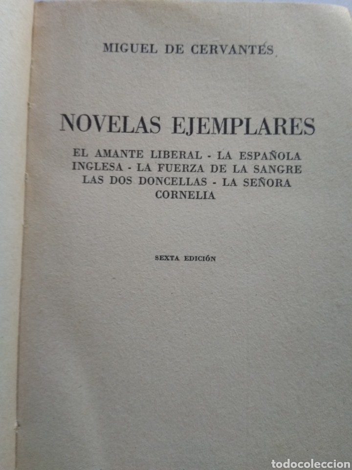 Libros de segunda mano: NOVELAS EJEMPLARES/MIGUEL DE CERVANTES - Foto 2