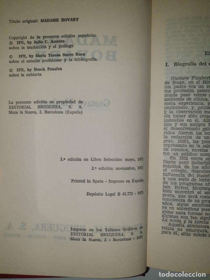 Libros de segunda mano: MADAME BOVARY - 2.ED. 1981 ED. BRUGUERA - Foto 3
