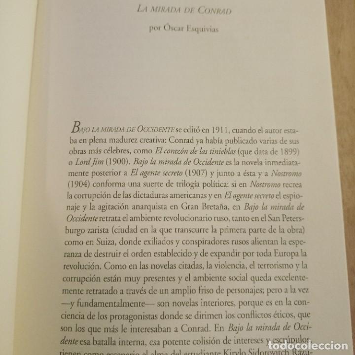 Libros de segunda mano: BAJO LA MIRADA DE OCCIDENTE. JOSEPH CONRAD. EDITA REY LEAR. 2008 - Foto 3