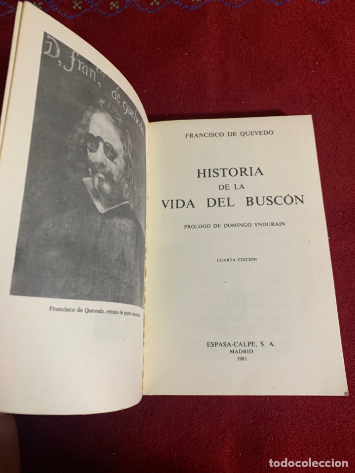 Libros de segunda mano: Historia de la vida del busc&oacute;n. Francisco de Quevedo. - Foto 3