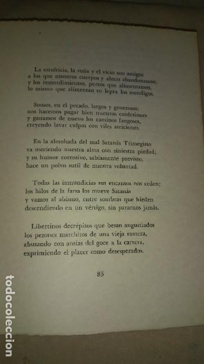 Libros de segunda mano: LAS FLORES DEL MAL - CHARLES BAUDELAIRE - EDICION NUMERADA. - Foto 5