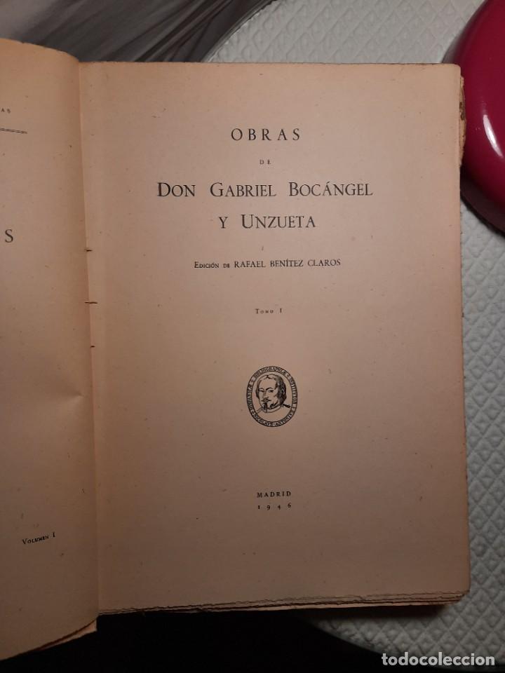 Libros de segunda mano: Obras de don Gabriel Boc&aacute;ngel y Unzueta - Foto 4