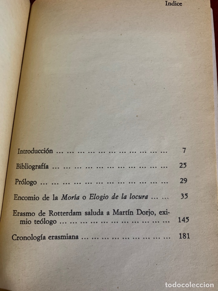 Libros de segunda mano: Elogio de la locura. Erasmo de Rotterdam. - Foto 3