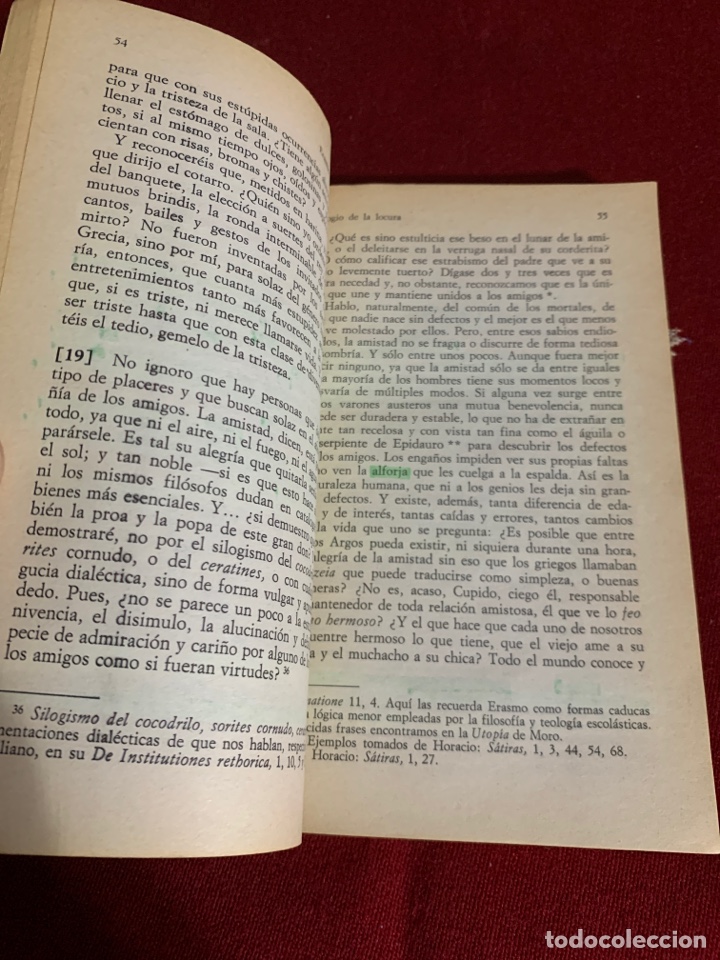 Libros de segunda mano: Elogio de la locura. Erasmo de Rotterdam. - Foto 5