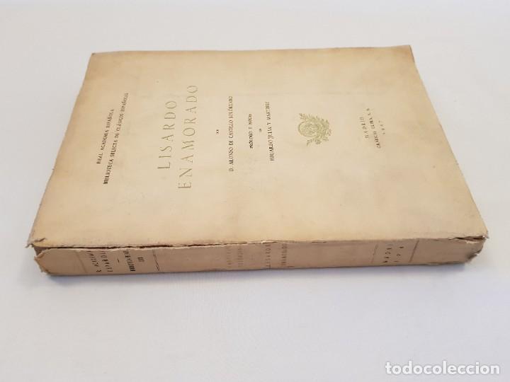 Libros de segunda mano: 1a ed. Lisardo enamorado. Alonso de Castillo Sol&oacute;rzano. - Foto 2
