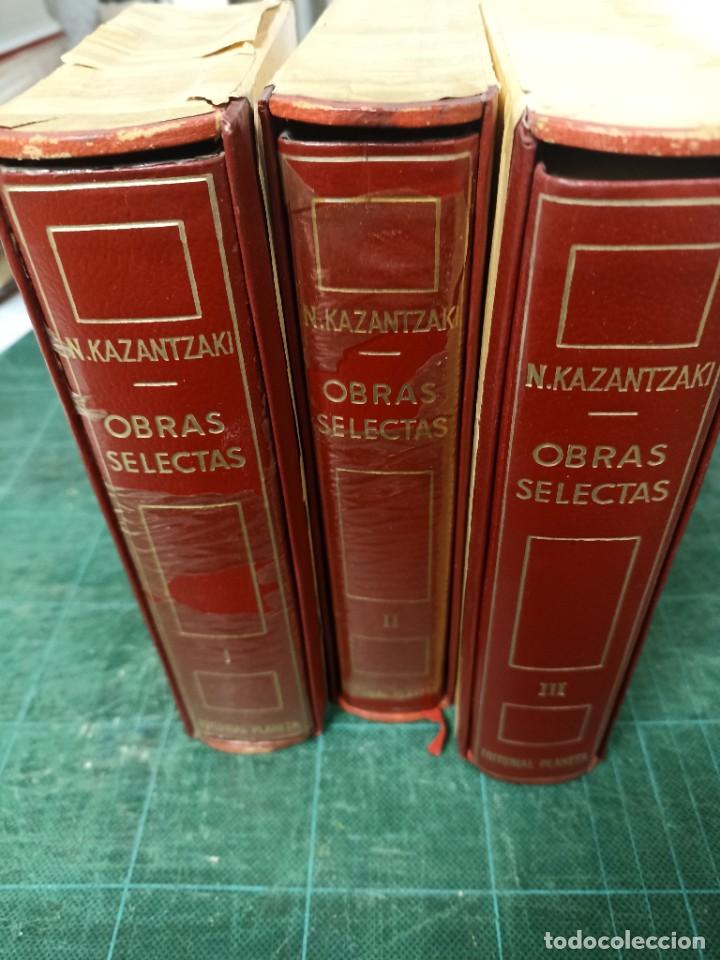 Libros de segunda mano: N. Kazantzaki. Obras selectas. 3 vol. Planeta - Foto 1