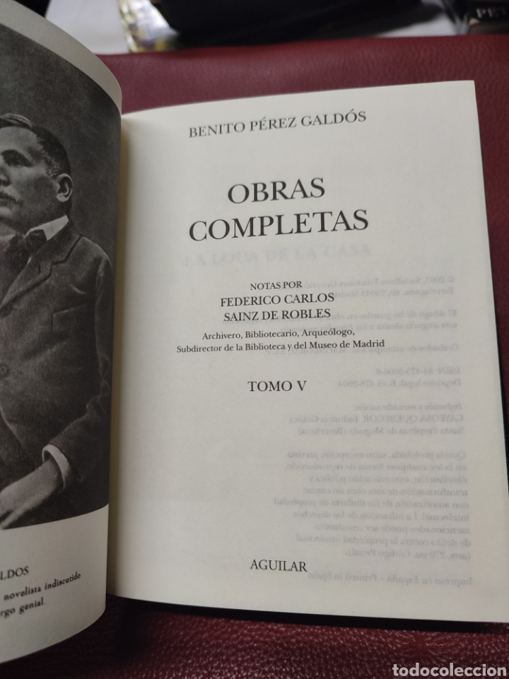 Libros de segunda mano: P&eacute;rez Gald&oacute;s Aguilar Obras completas Tomo V 2003 - Foto 4