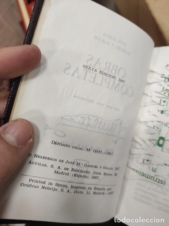 Libros de segunda mano: GABRIEL Y GALAN - OBRAS COMPLETAS - AGUILAR - Foto 2