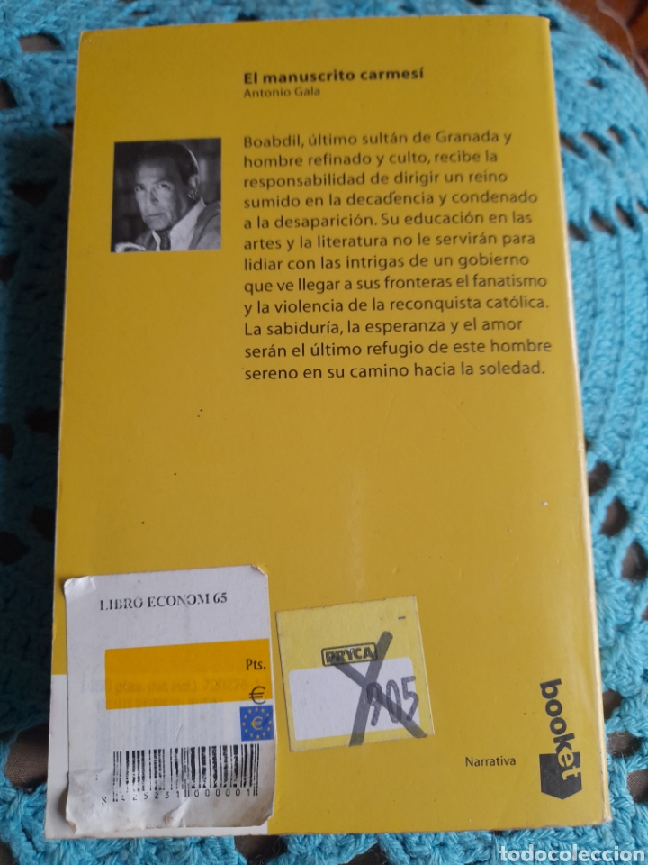 Libros de segunda mano: El manuscrito carmes&iacute;. Antonio Gala - Foto 2