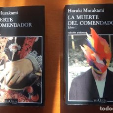 Libros de segunda mano: LA MUERTE DEL COMENDADOR TOMOS I Y II HARUKI MURAKAMI EDIT. TUSQUETS NUEVOS. Lote 313521083