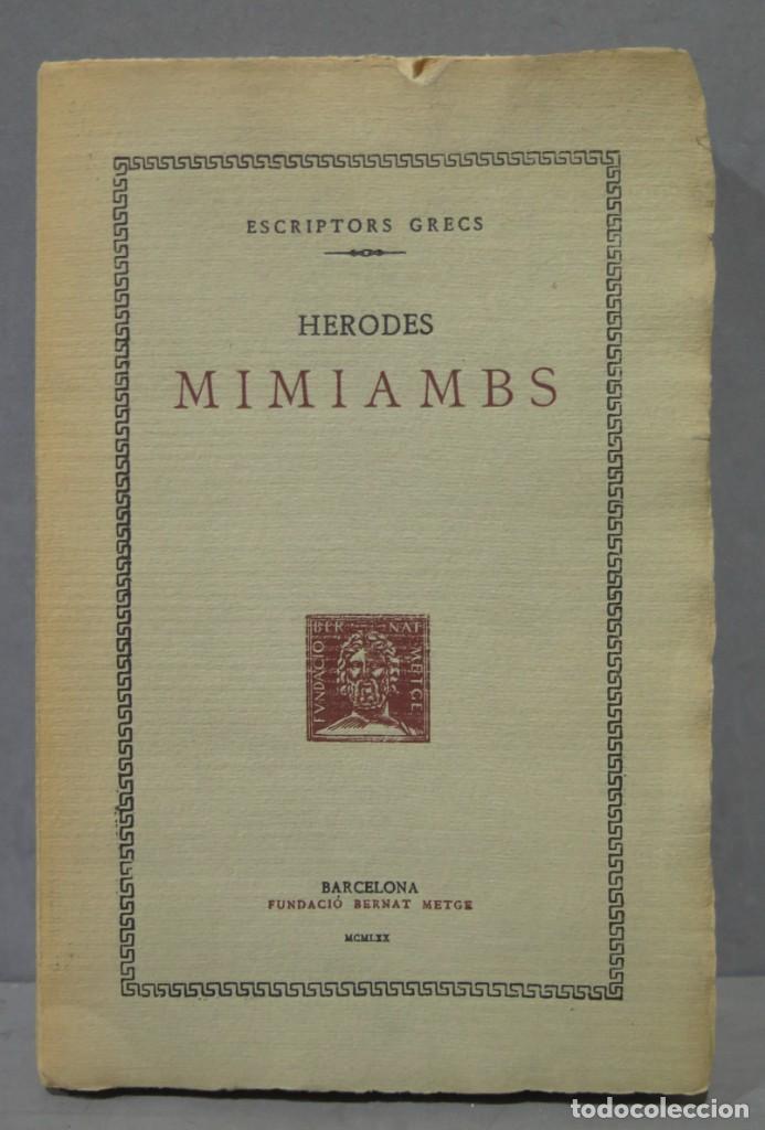 Libros de segunda mano: 1970.- Mimiambs. Herodes - Foto 1