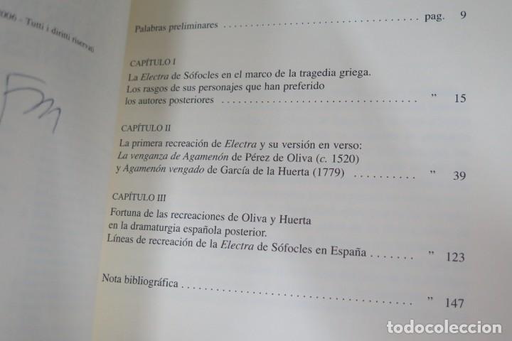 Libros de segunda mano: ELECTRA DE SOFOCLES Y LAS PRIMERAS RECREACIONES HISPANAS. VV.AA - Foto 2