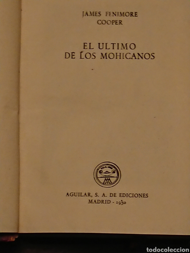 Libros de segunda mano: El ultimo de los Mohicanos. Aguilar. 1 Ed. 1950 - Foto 7