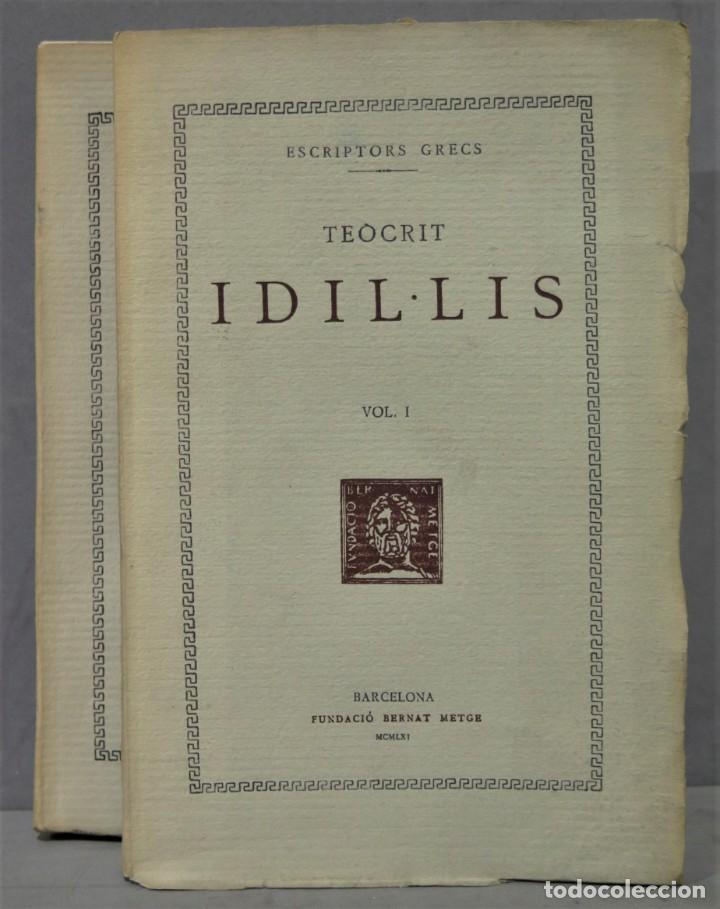 Libros de segunda mano: IDIL&middot;LIS. TEOCRIT. 2 TOMOS - Foto 1