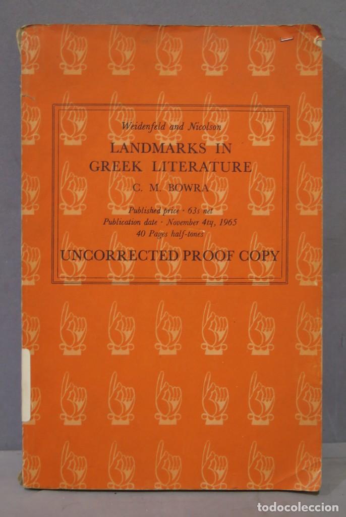 Libros de segunda mano: Landmarks in Greek Literature. C. M. Bowra - Foto 1