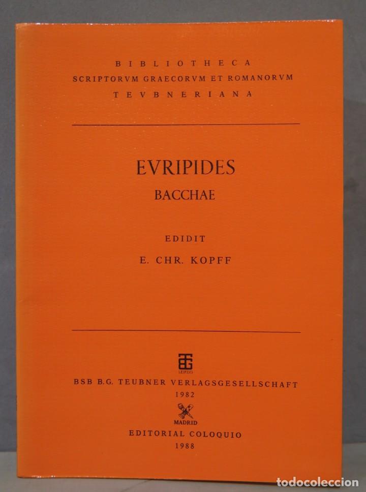Libros de segunda mano: EURIPIDES. BACCHAE. 1988 - Foto 1