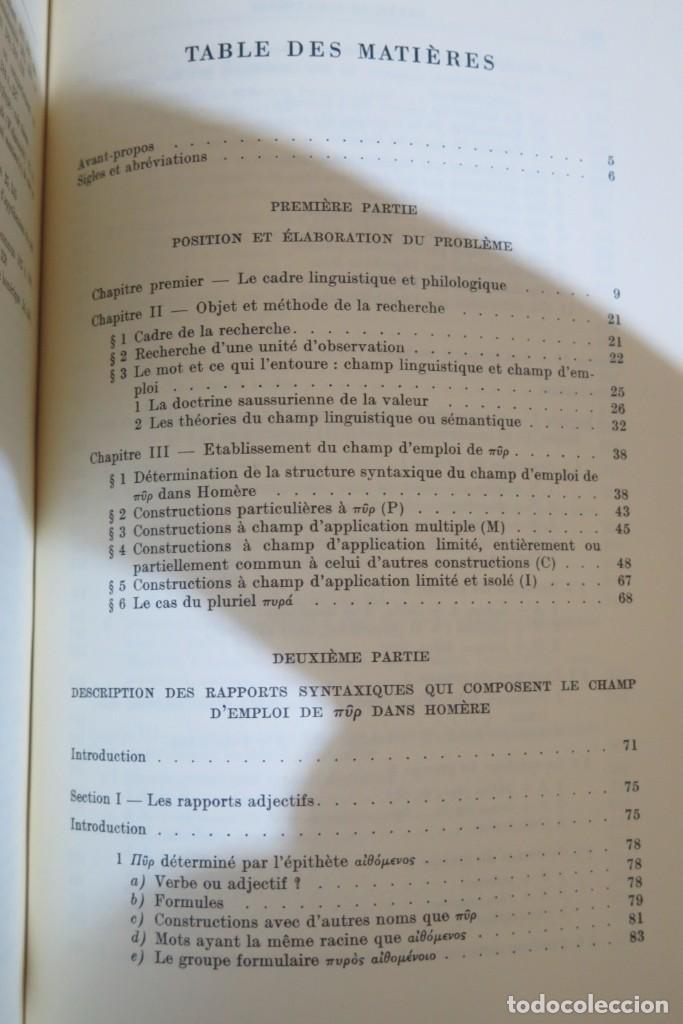 Libros de segunda mano: LE FEU DANS L&acute;ILLIADE ET L&acute;ODYSEE. GRAZ - Foto 3