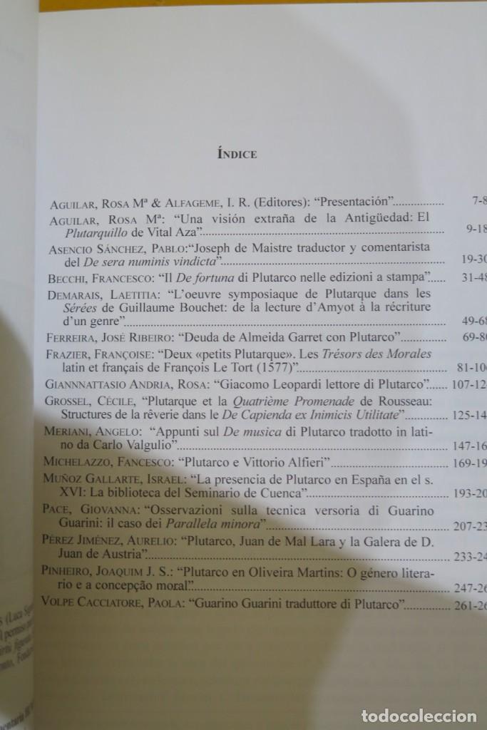 Libros de segunda mano: ECOS DE PLUTARCO EN EUROPA. DE FORTUNA PLUTARCHI STUDIA SELECTA - Foto 2