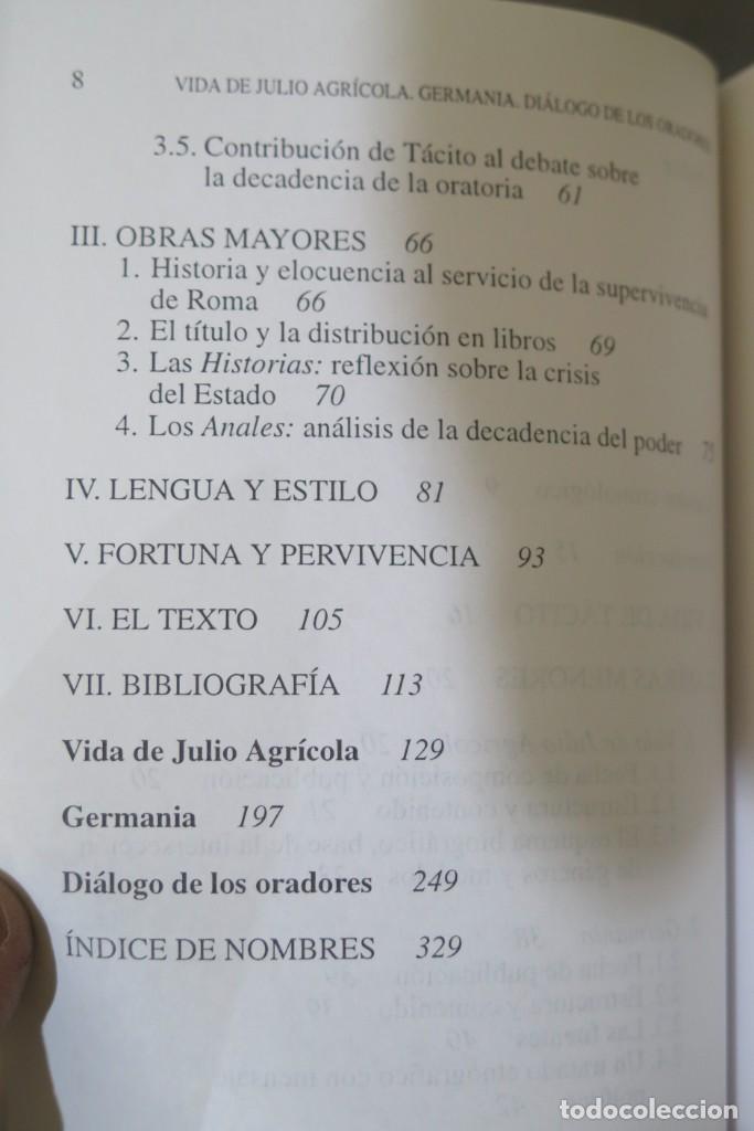 Libros de segunda mano: VIDA JULIO AGRICOLA GERMANIA. TACITO - Foto 3