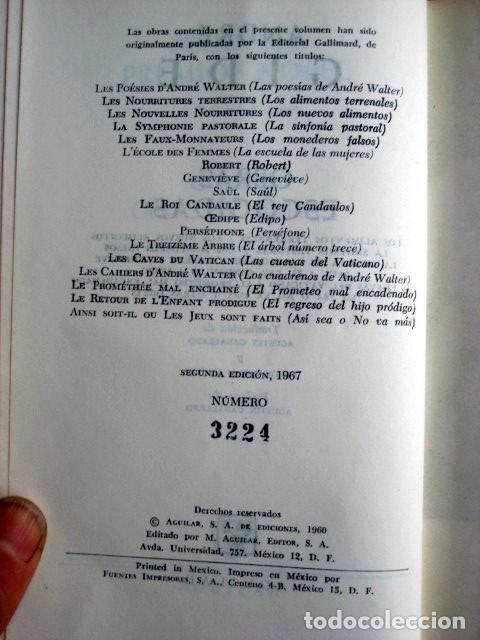 Libros de segunda mano: Obras escogidas, de Andre Gide - Foto 2