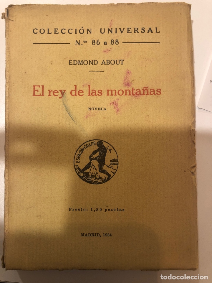 Libros de segunda mano: El rey de las monta&ntilde;as. Edmon About. Madrid 1934 - Foto 1