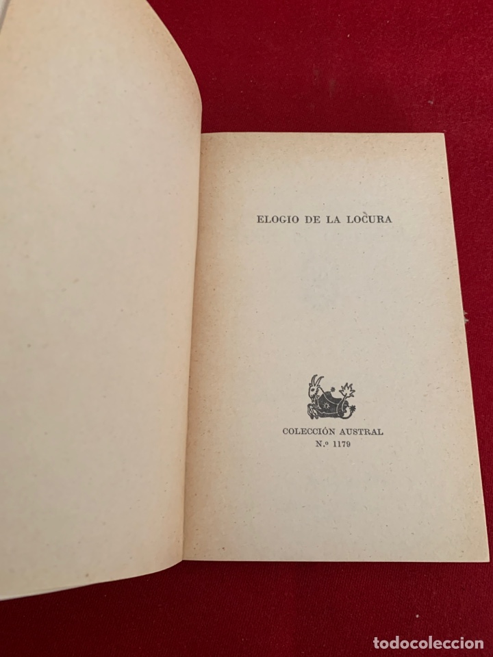 Libros de segunda mano: Elogio de la locura. Erasmo de Rotterdam. - Foto 4