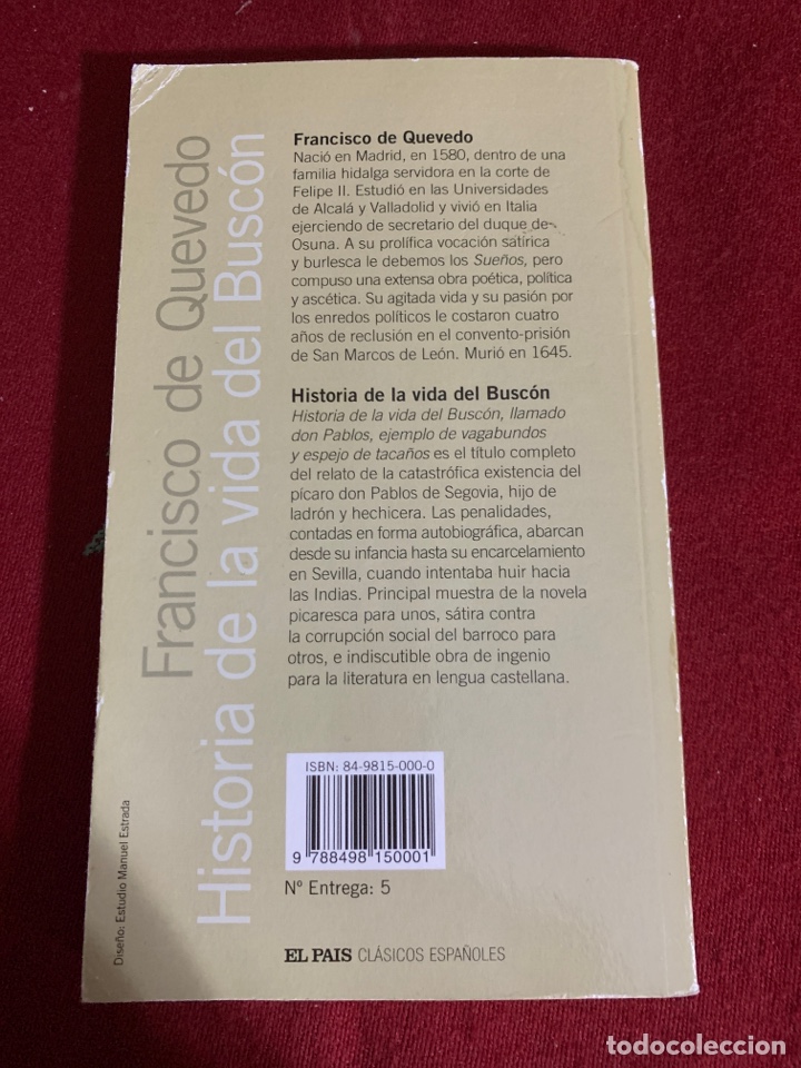 Libros de segunda mano: Historia de la vida del busc&oacute;n. Francisco de Quevedo. - Foto 2