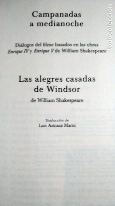 Libros de segunda mano: FALSTAFF - EN LOS TEXTOS DE WILLIAM SHAKESPEARE - Foto 3