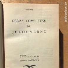 Libros de segunda mano: JULIO VERNE. OBRAS COMPLETAS TOMO VIII. EDITORIAL ALBATROS.