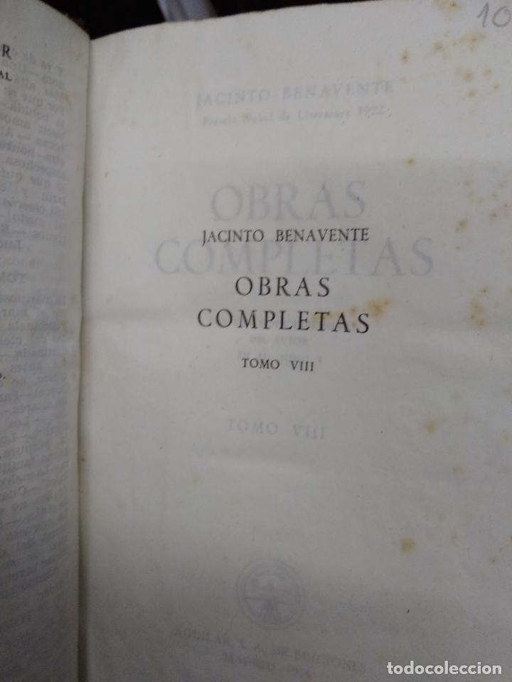 Libros de segunda mano: Obras completas (tomo VIII), Jacinto Benavente. REI-465 - Foto 4