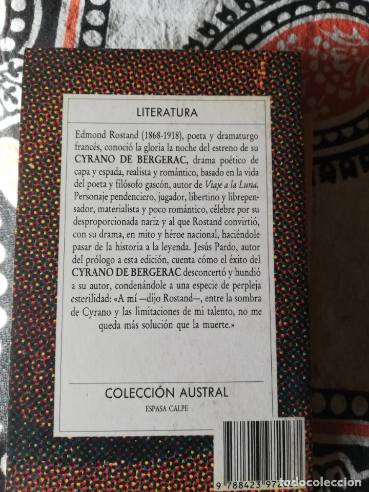 Libros de segunda mano: Cyrano de Bergerac. ROSTAND, Edmond. ESPASA CALPE 1987 - Foto 2