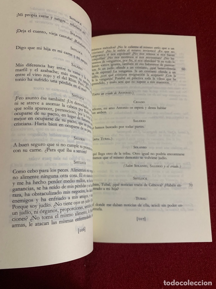 Libros de segunda mano: El Mercader de Venecia / Como gust&eacute;is. William Shakespeare. - Foto 7