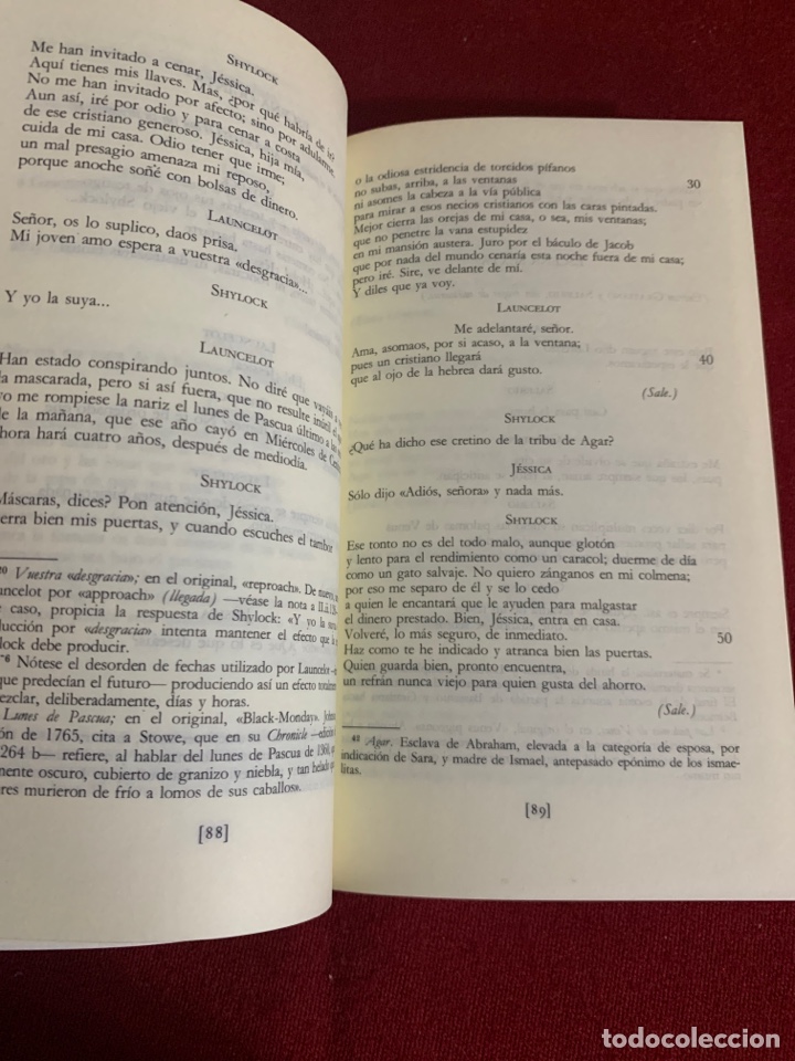 Libros de segunda mano: El Mercader de Venecia / Como gust&eacute;is. William Shakespeare. - Foto 8