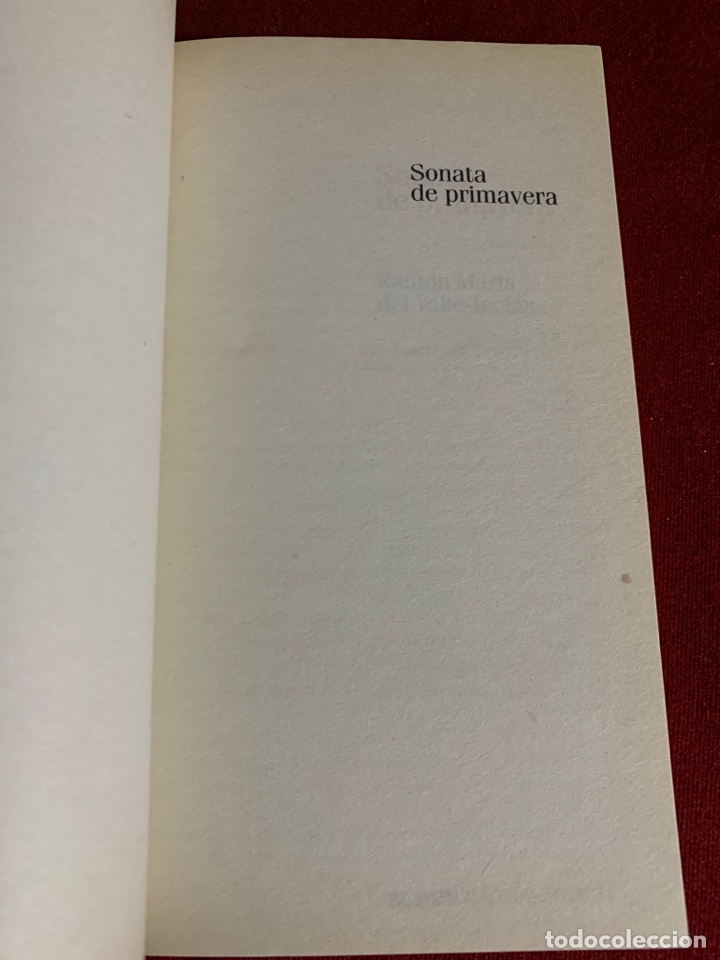 Libros de segunda mano: Sonata de primavera. Ram&oacute;n Mar&iacute;a del Valle-Incl&aacute;n. - Foto 4