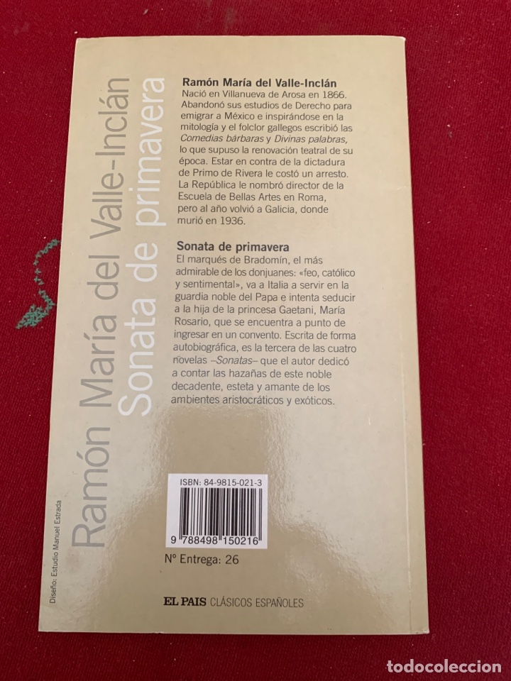 Libros de segunda mano: Sonata de primavera. Ram&oacute;n Mar&iacute;a del Valle-Incl&aacute;n. - Foto 2