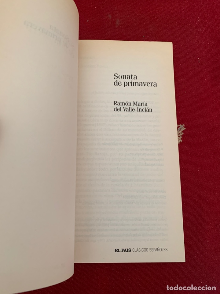 Libros de segunda mano: Sonata de primavera. Ram&oacute;n Mar&iacute;a del Valle-Incl&aacute;n. - Foto 3
