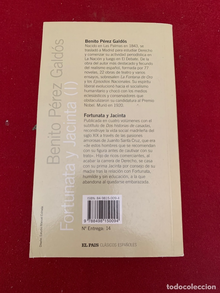 Libros de segunda mano: Fortunata y Jacinta. Tomo I. Benito P&eacute;rez Gald&oacute;s. - Foto 2