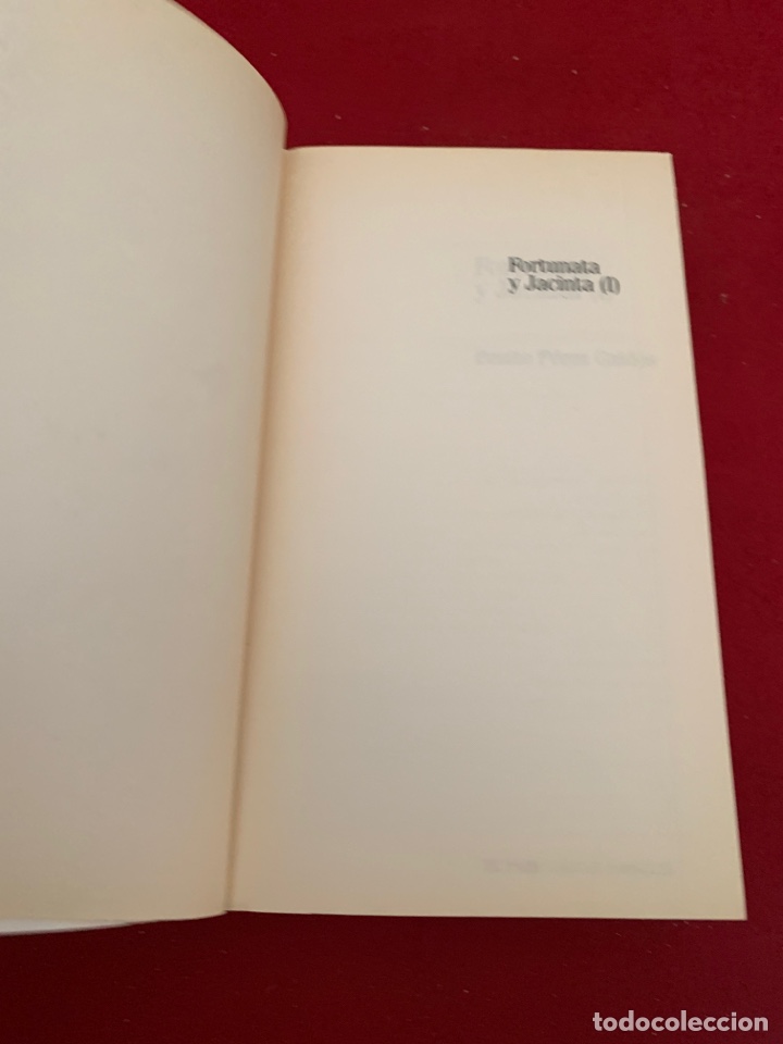 Libros de segunda mano: Fortunata y Jacinta. Tomo I. Benito P&eacute;rez Gald&oacute;s. - Foto 4