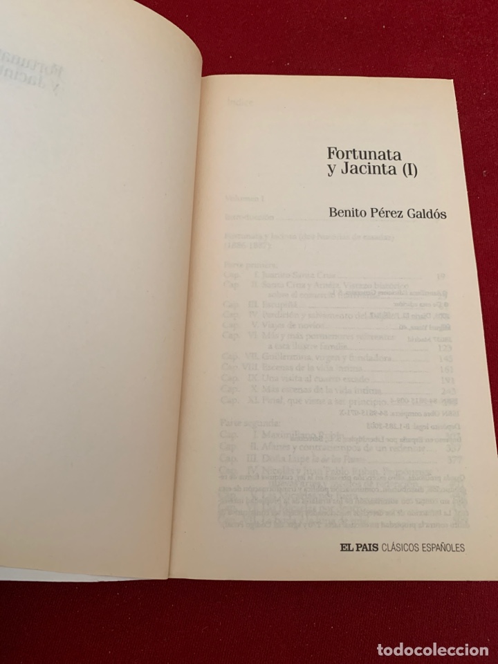 Libros de segunda mano: Fortunata y Jacinta. Tomo I. Benito P&eacute;rez Gald&oacute;s. - Foto 5