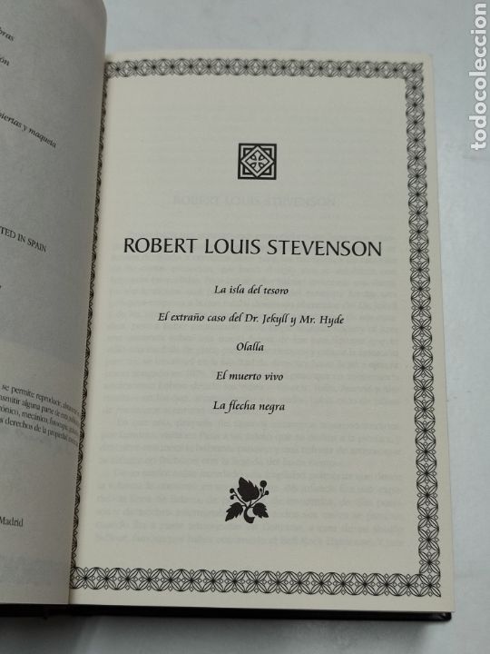 Libros de segunda mano: Robert L. Stevenson Antolog&iacute;a Literatura Universal Espasa - Foto 4