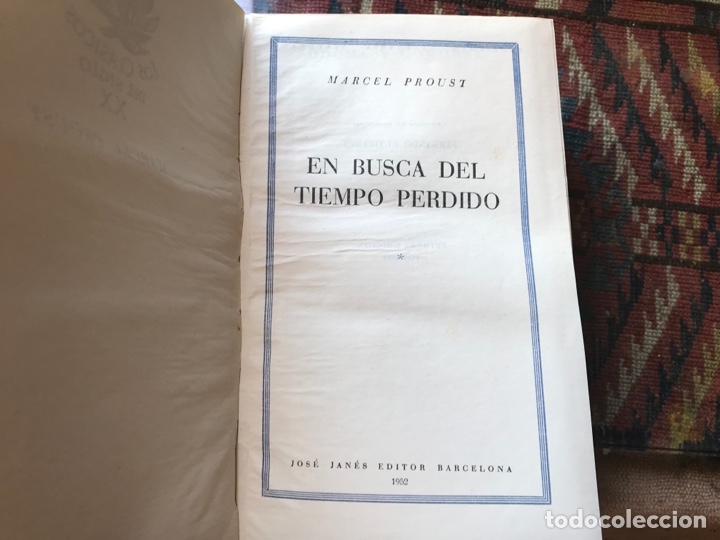 Libros de segunda mano: Marcel Proust. En busca del tiempo perdido. Tomo dos. Jan&eacute;s editor - Foto 5