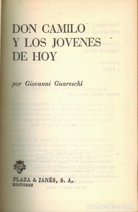 Libros de segunda mano: DON CAMILO Y LOS J&Oacute;VENES DE HOY - Foto 1