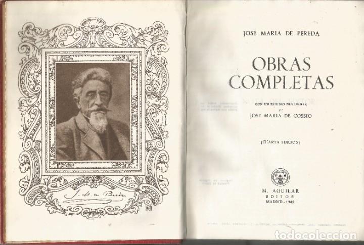 Libros de segunda mano: OBRAS COMPLETAS - JOSE MARIA DE PEREDA - Foto 1