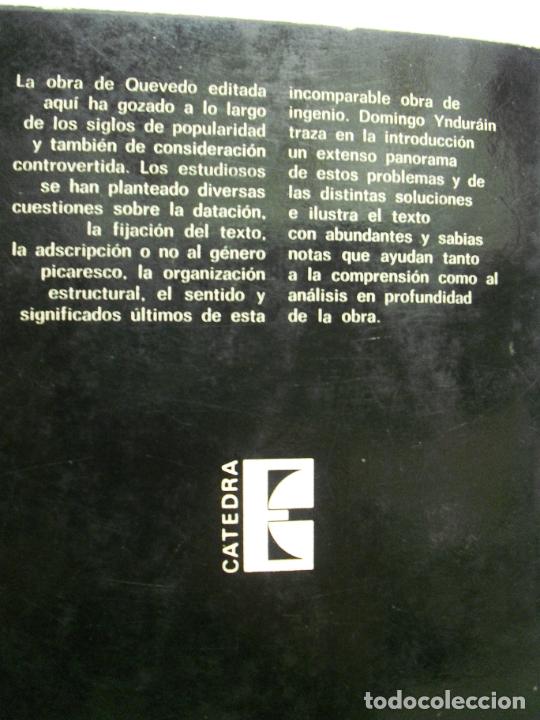 Libros de segunda mano: EL BUSC&Oacute;N, FRANCISCO DE QUEVEDO. EDICIONES C&Aacute;TEDRA N&ordm; 124. 1981. - Foto 3