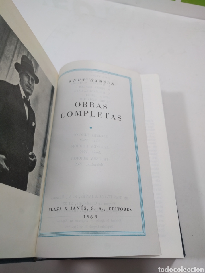Libros de segunda mano: Knut Hamsun. Obras completas. Plaza y Janes. - Foto 4